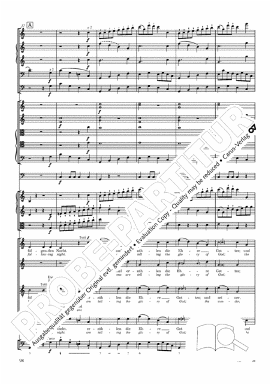 The Creation (Die Schopfung) 4-Part scores gallery preview page 118