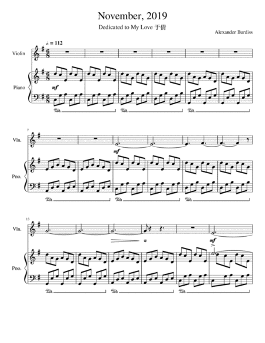 November, 2019 Violin Solo scores gallery preview page 2