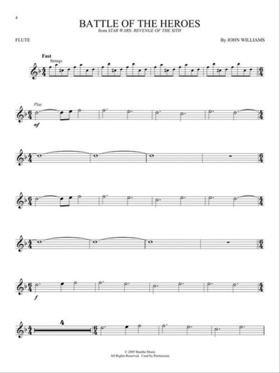 Star Wars – Instrumental Play-Along for Flute Flute Solo scores gallery preview page 5