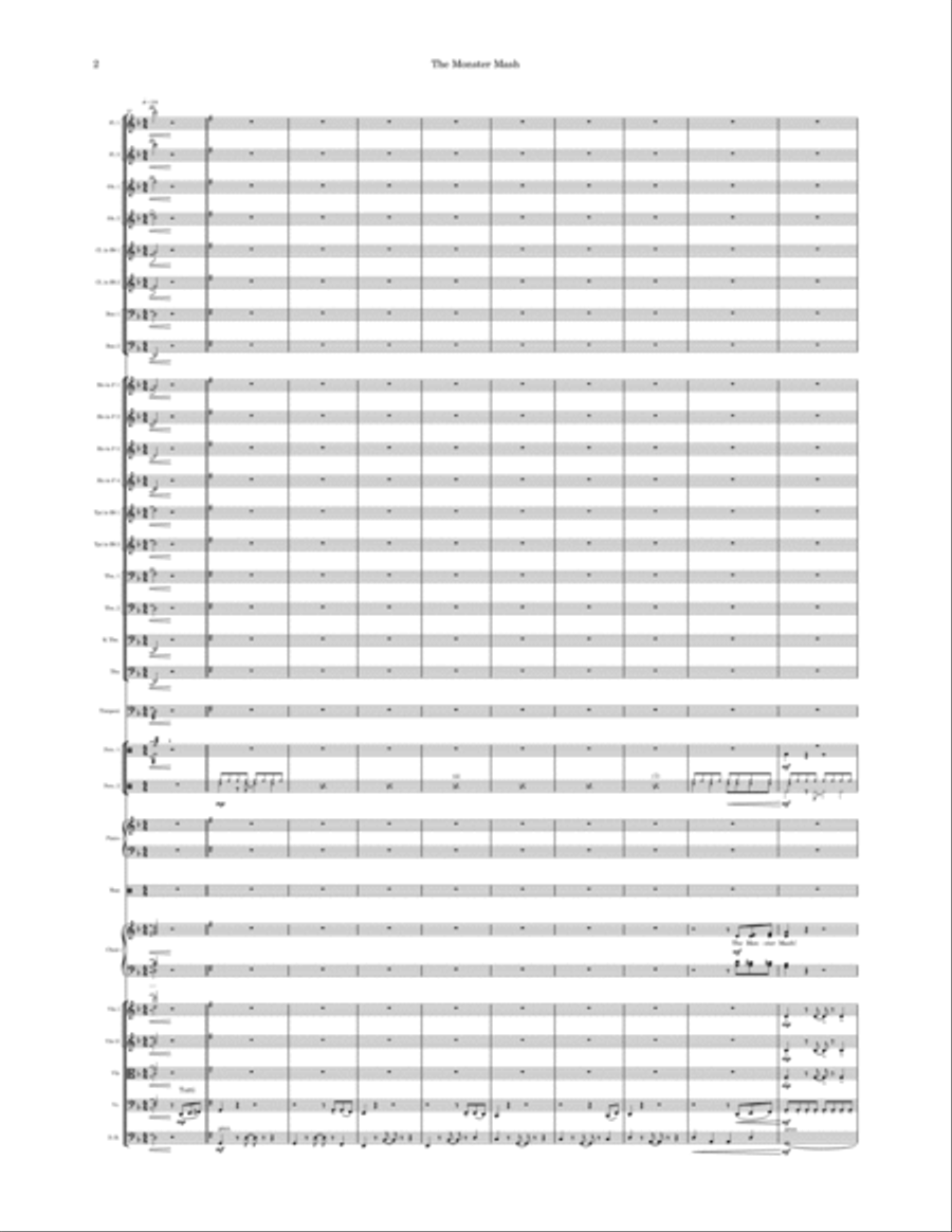 Monster Mash Full Orchestra scores gallery preview page 2