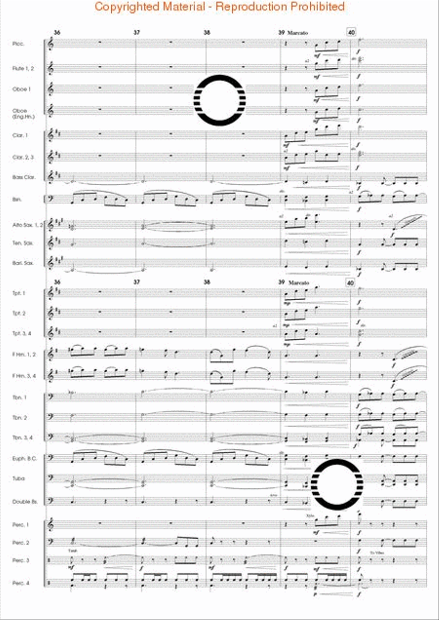 The Eagle's Flight Concert Band scores gallery preview page 9