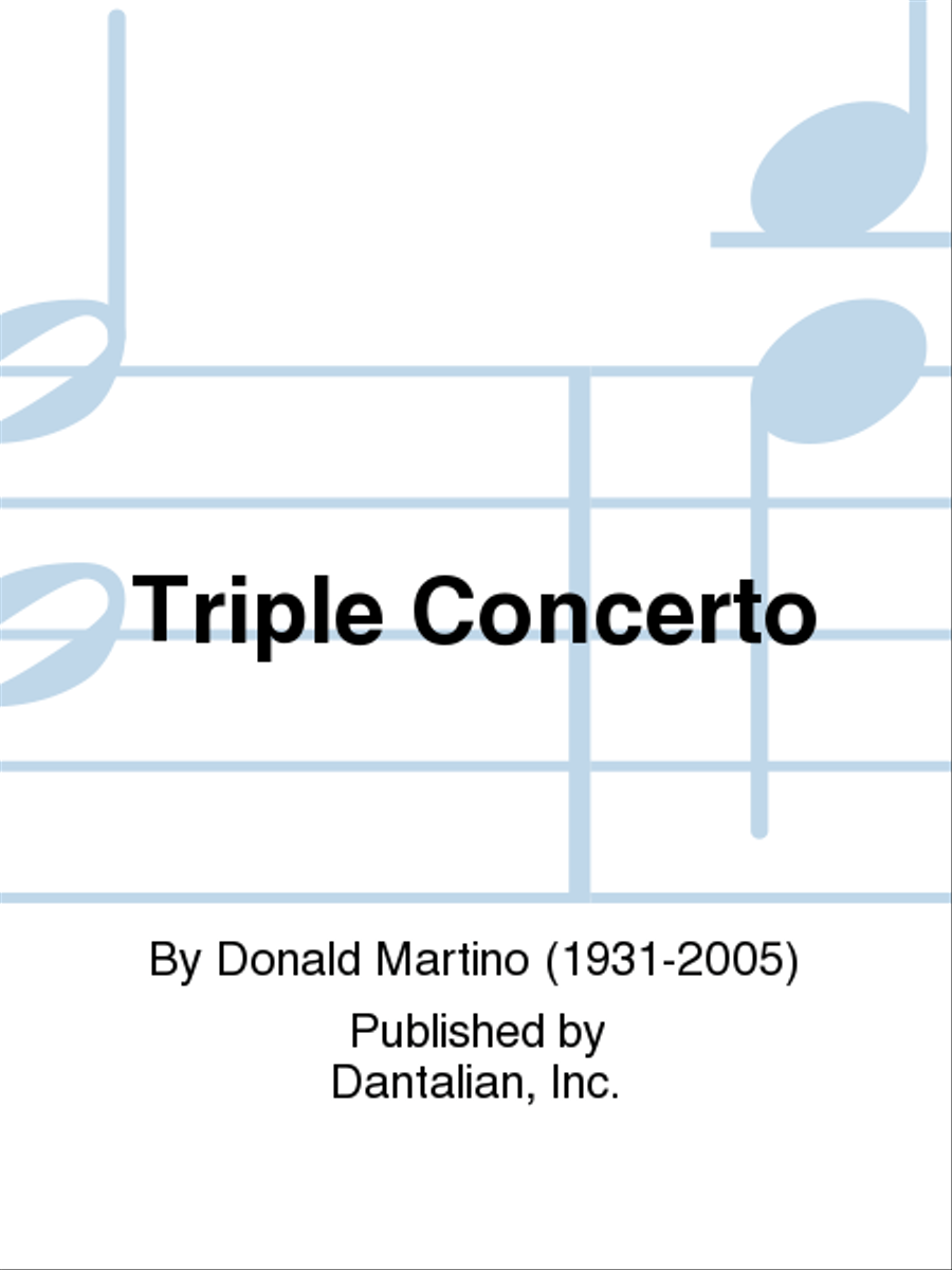 Triple Concerto Triple Concerto Bass Clarinet scores gallery preview page 1