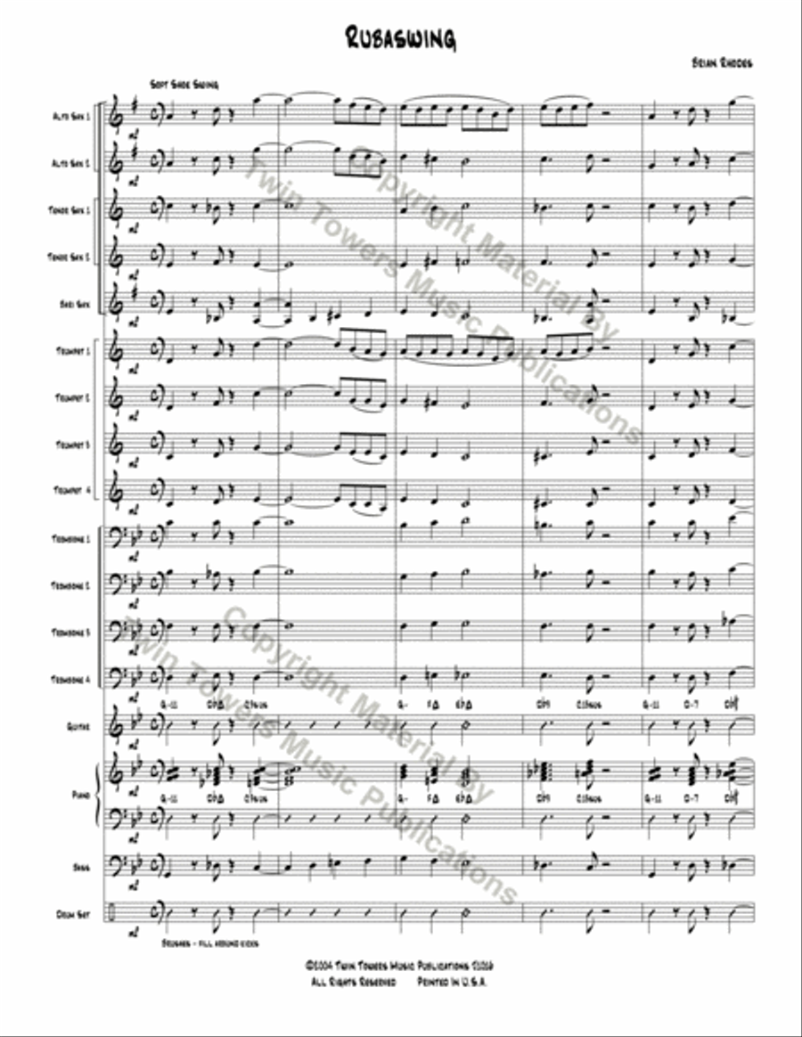 Rubaswing Jazz Ensemble scores gallery preview page 3