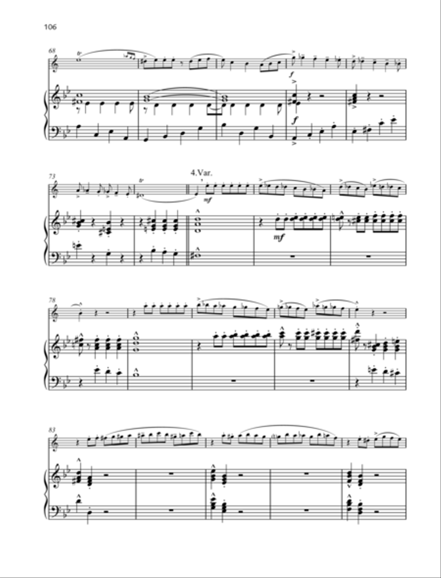 Csárdás-Variations from North Croatia B-Flat Clarinet scores gallery preview page 6