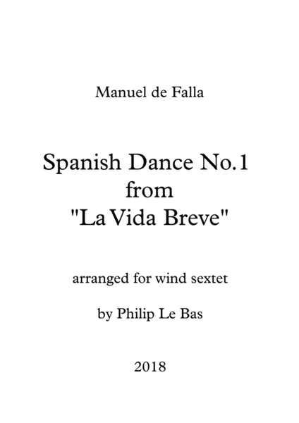 Spanish Dance no.1 (arranged for wind sextet) image number null