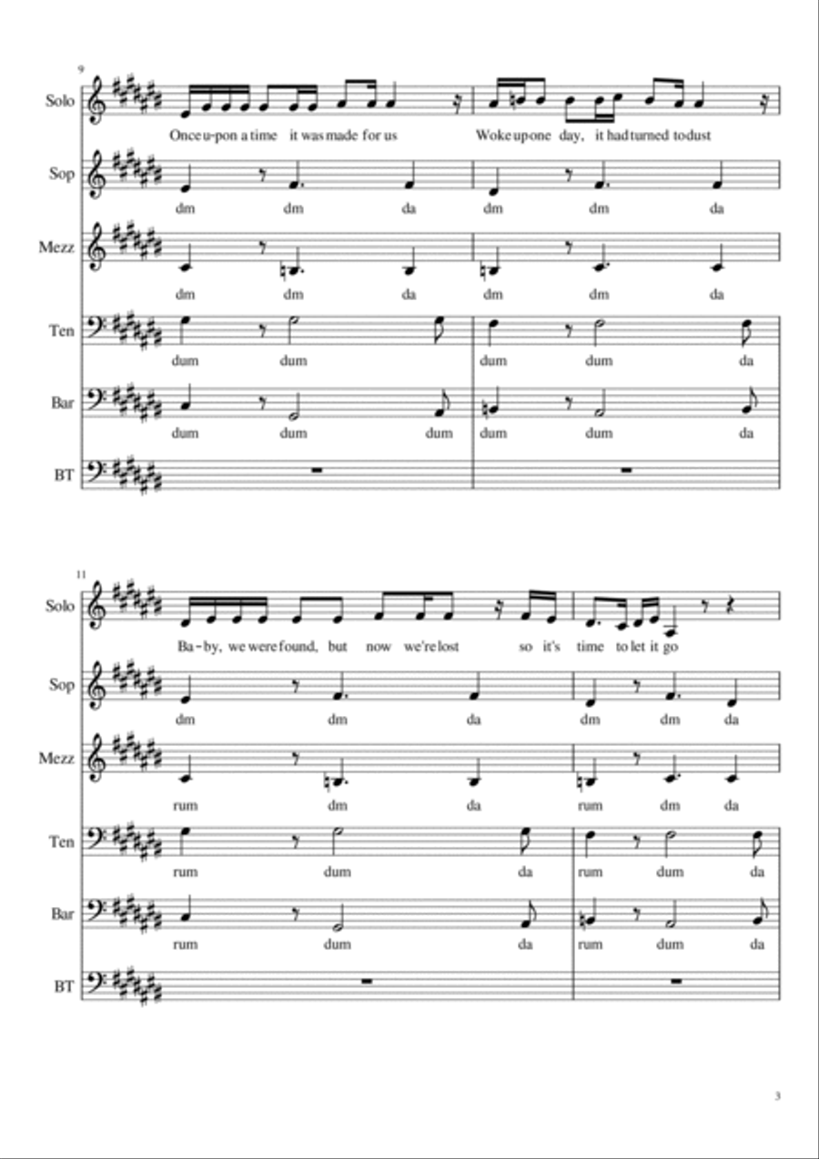 Slide Away A Cappella scores gallery preview page 3