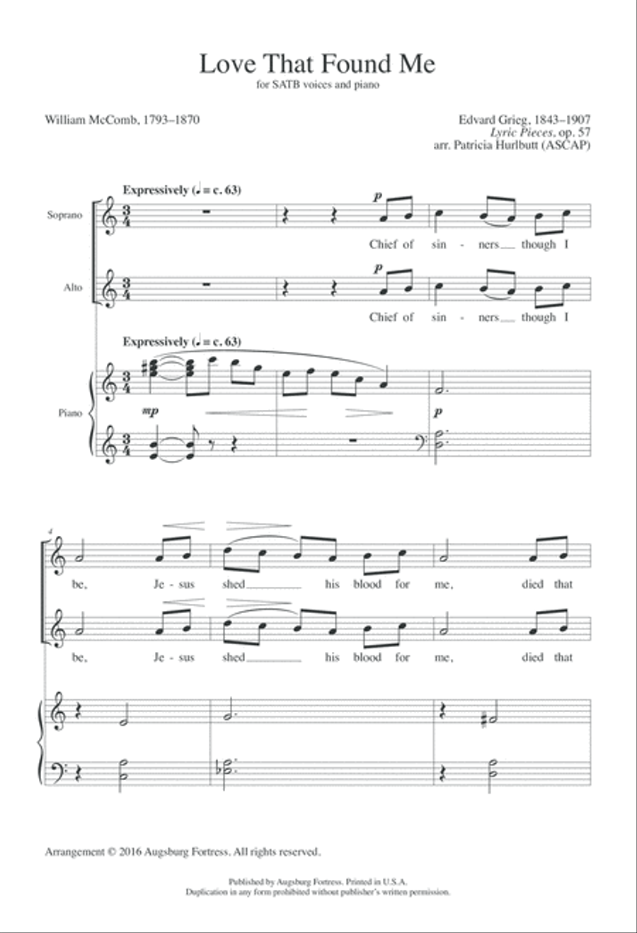 Love That Found Me 4-Part scores gallery preview page 3