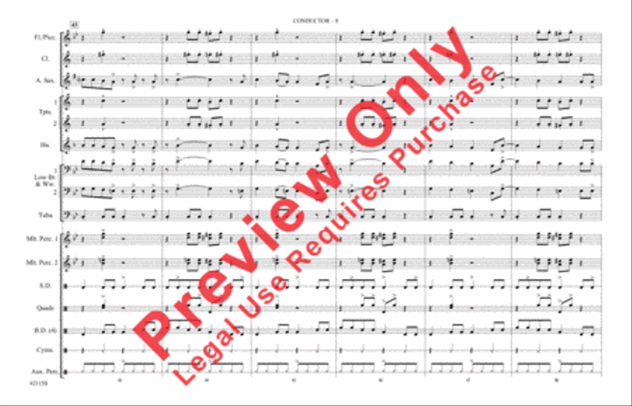 You Ought to Be Having Fun / What Is Hip? Marching Band scores gallery preview page 9