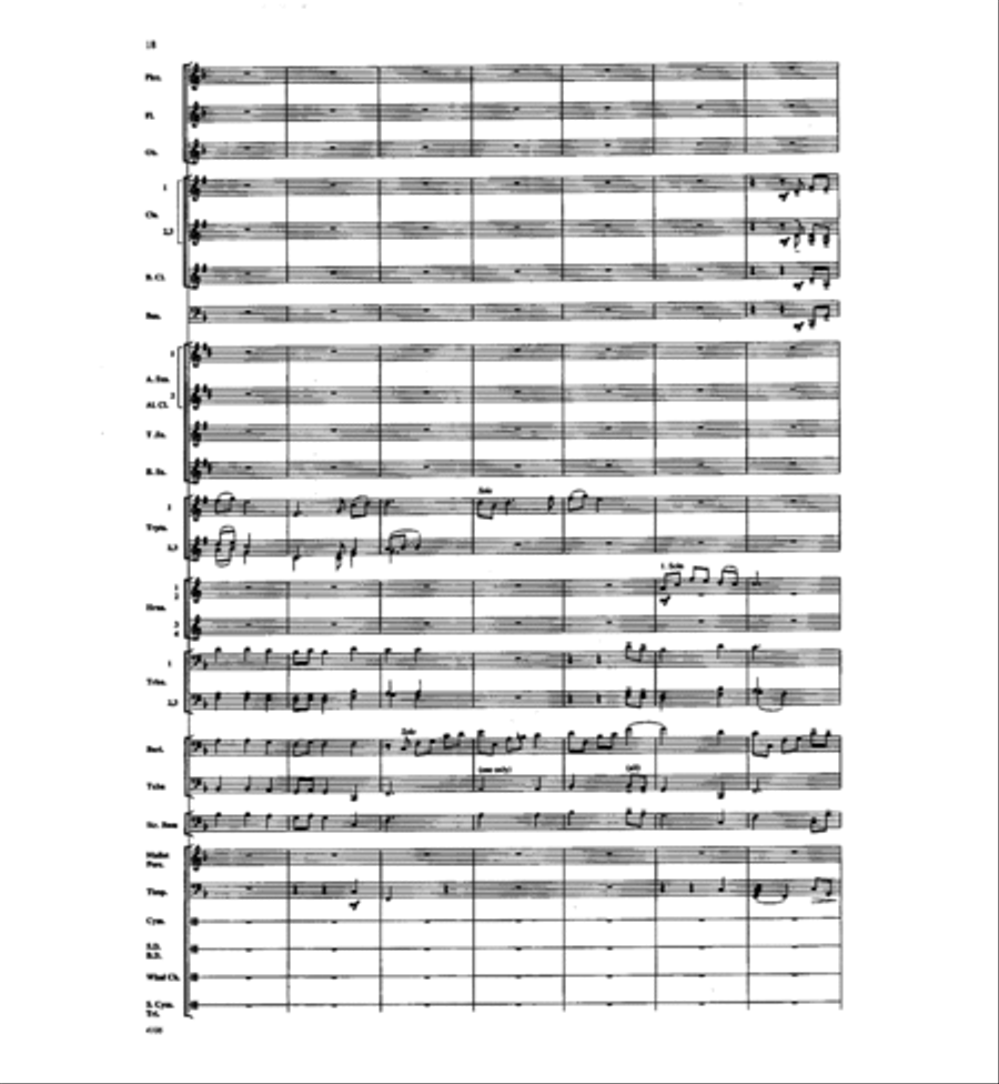 Of A Distant Star Concert Band scores gallery preview page 17