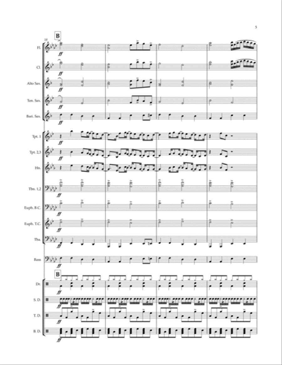 Stereo Hearts Stereo Hearts Marching Band scores gallery preview page 5