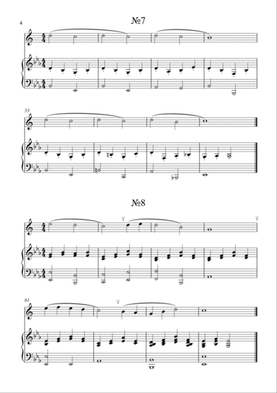 Saxophonises - very easy pieces-exercises Piano scores gallery preview page 4
