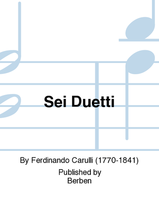 Book cover for Sei Duetti
