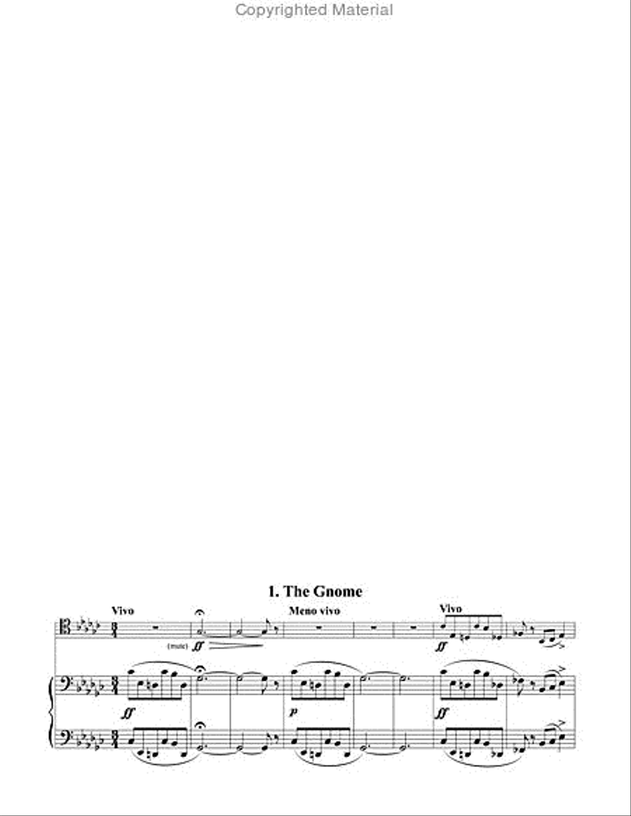 Pictures At An Exhibition for Trombone and Piano Piano Accompaniment scores gallery preview page 10