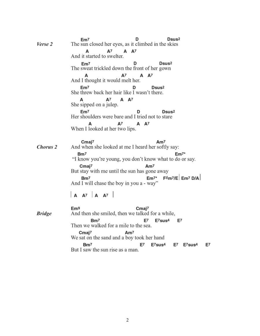 Summer (The First Time) Acoustic Guitar scores gallery preview page 2