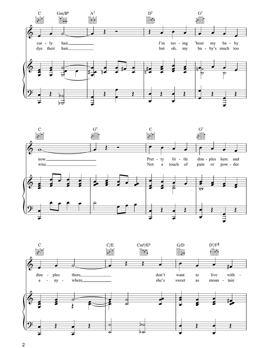 Baby Face Acoustic Guitar scores gallery preview page 2