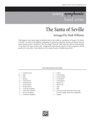 Book cover for The Santa of Seville: Score