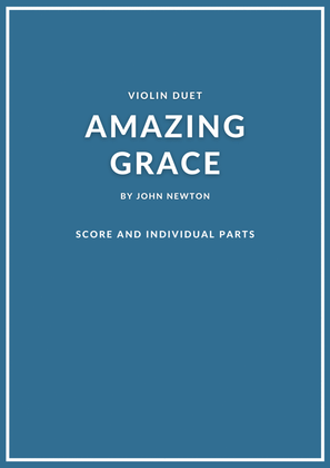 Book cover for Amazing Grace violin duet