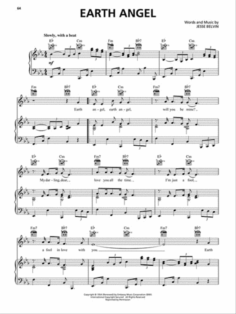 Songs of the 1950s Piano, Vocal, Guitar scores gallery preview page 4