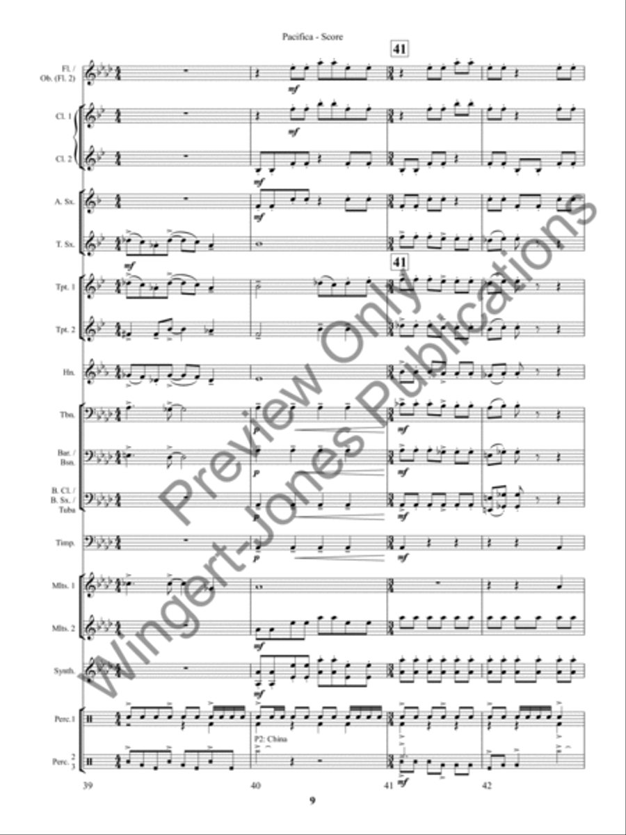 Seige Seige Concert Band scores gallery preview page 12