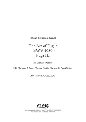 Book cover for The Art of Fugue BWV1080 - Fuga III