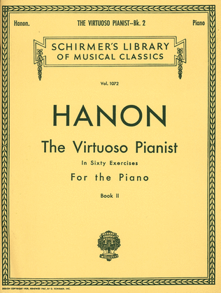 Book cover for Virtuoso Pianist in 60 Exercises - Book 2