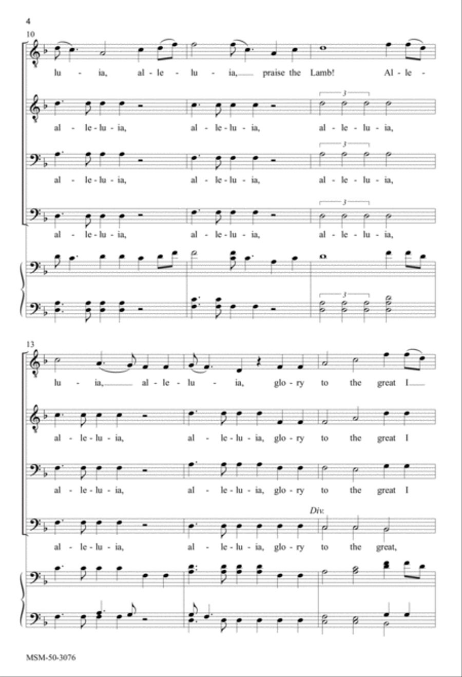 Hark, I Hear the Harps Eternal TTBB scores gallery preview page 4
