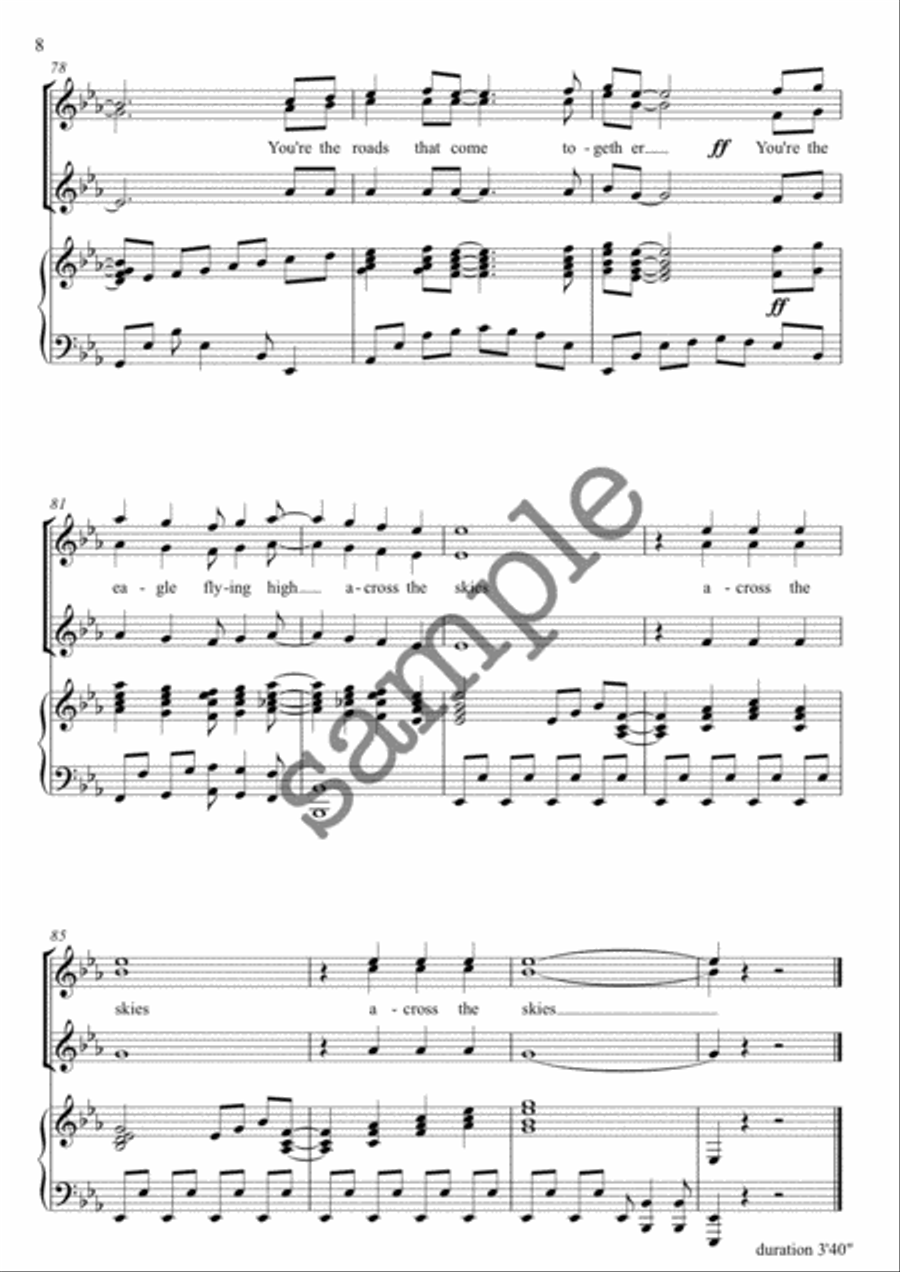 Nelson Mandela - Across the Skies SSAA scores gallery preview page 8