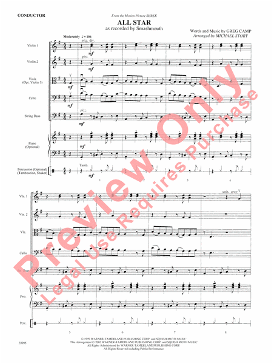Great Movie Themes Great Movie Themes String Orchestra scores gallery preview page 4