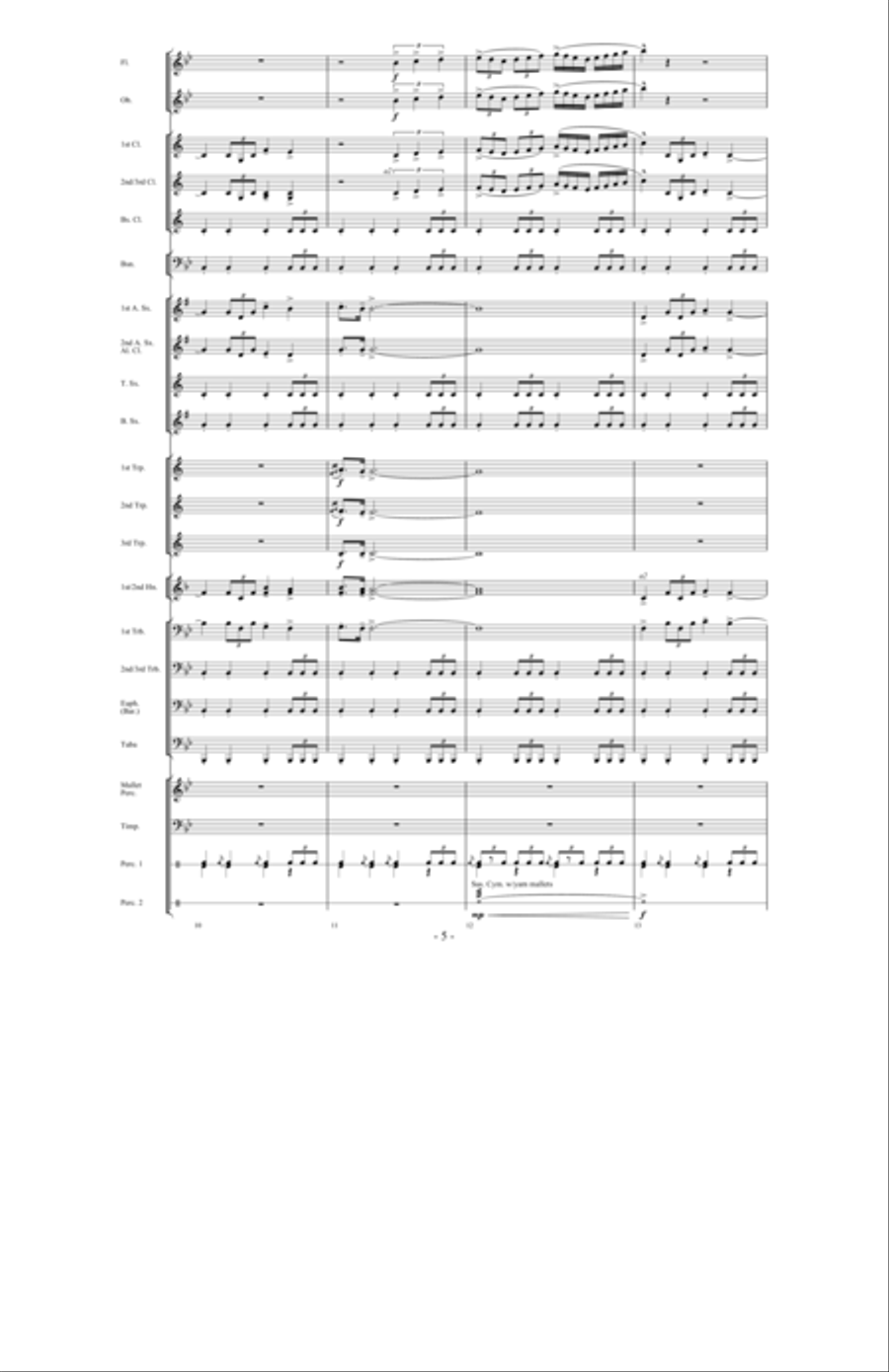 Return of the Crusaders Concert Band scores gallery preview page 4