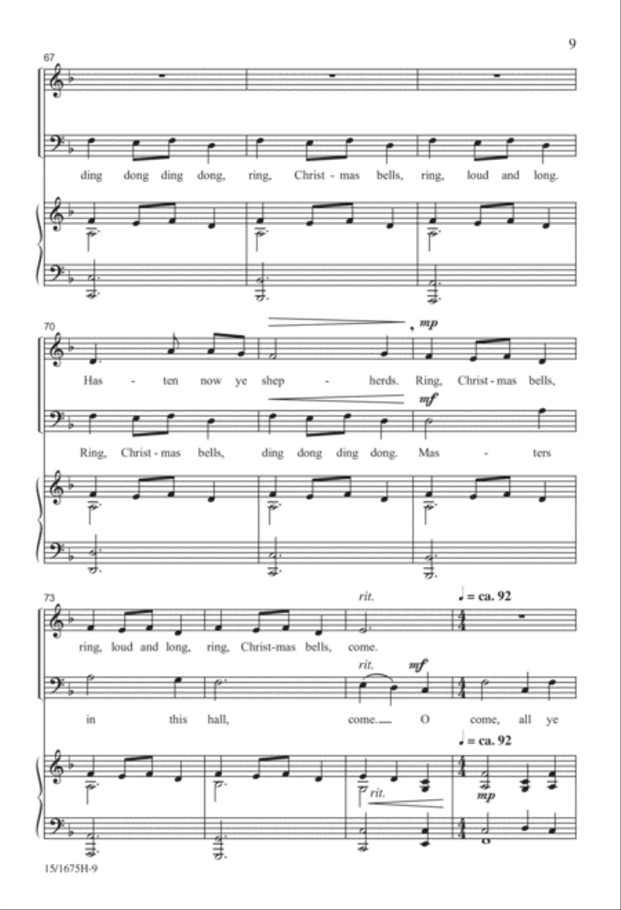 Christmas...In About Three Minutes 4-Part scores gallery preview page 10