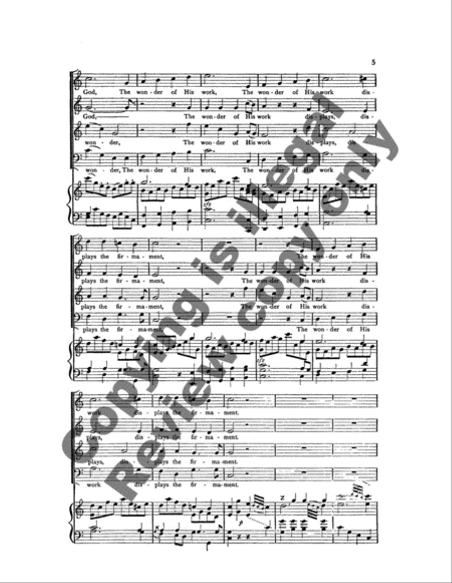 The Creation: The Heavens are Telling 4-Part scores gallery preview page 10