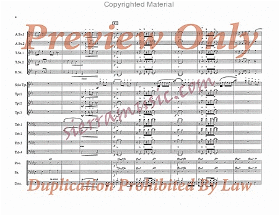 My Funny Valentine Big Band scores gallery preview page 7