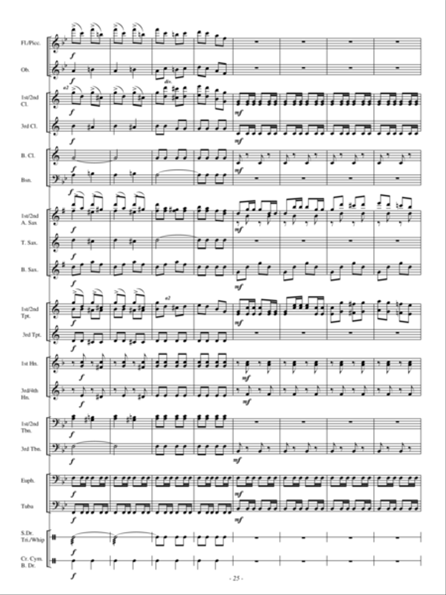 A Hunting Scene A Hunting Scene Concert Band scores gallery preview page 24