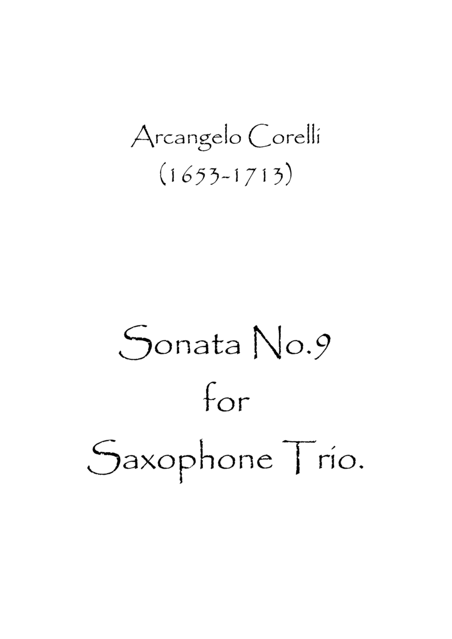 Sonata No.9 Woodwind Trio scores gallery preview page 1