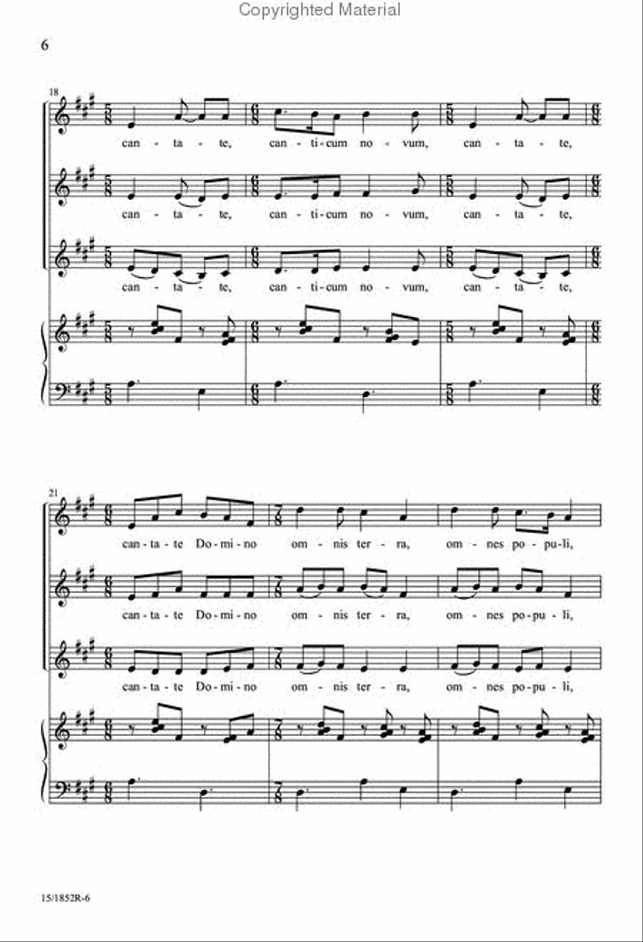 Cantate Cantate SSA scores gallery preview page 5