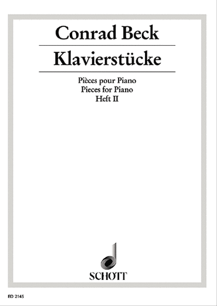 Pieces for Piano Piano Solo scores gallery preview page 1