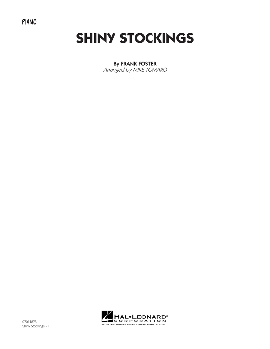 Shiny Stockings - Piano Shiny Stockings - Piano Jazz Ensemble scores gallery preview page 1