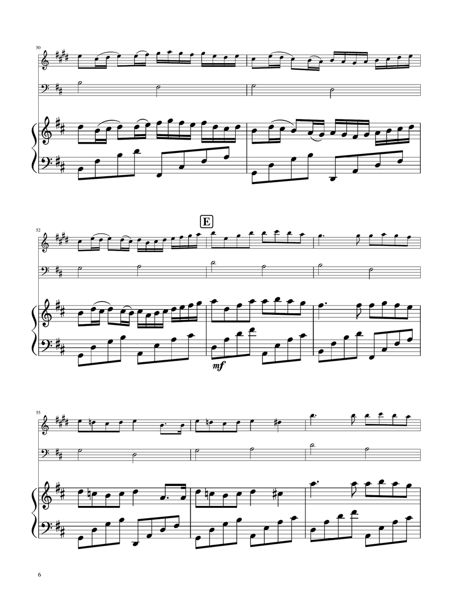 Canon in D - Trumpet and Trombone Duet Brass Duet scores gallery preview page 6