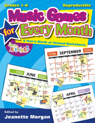Book cover for Music Games for Every Month