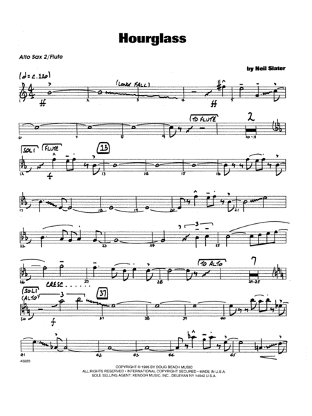 Hourglass - 2nd Eb Alto Saxophone
