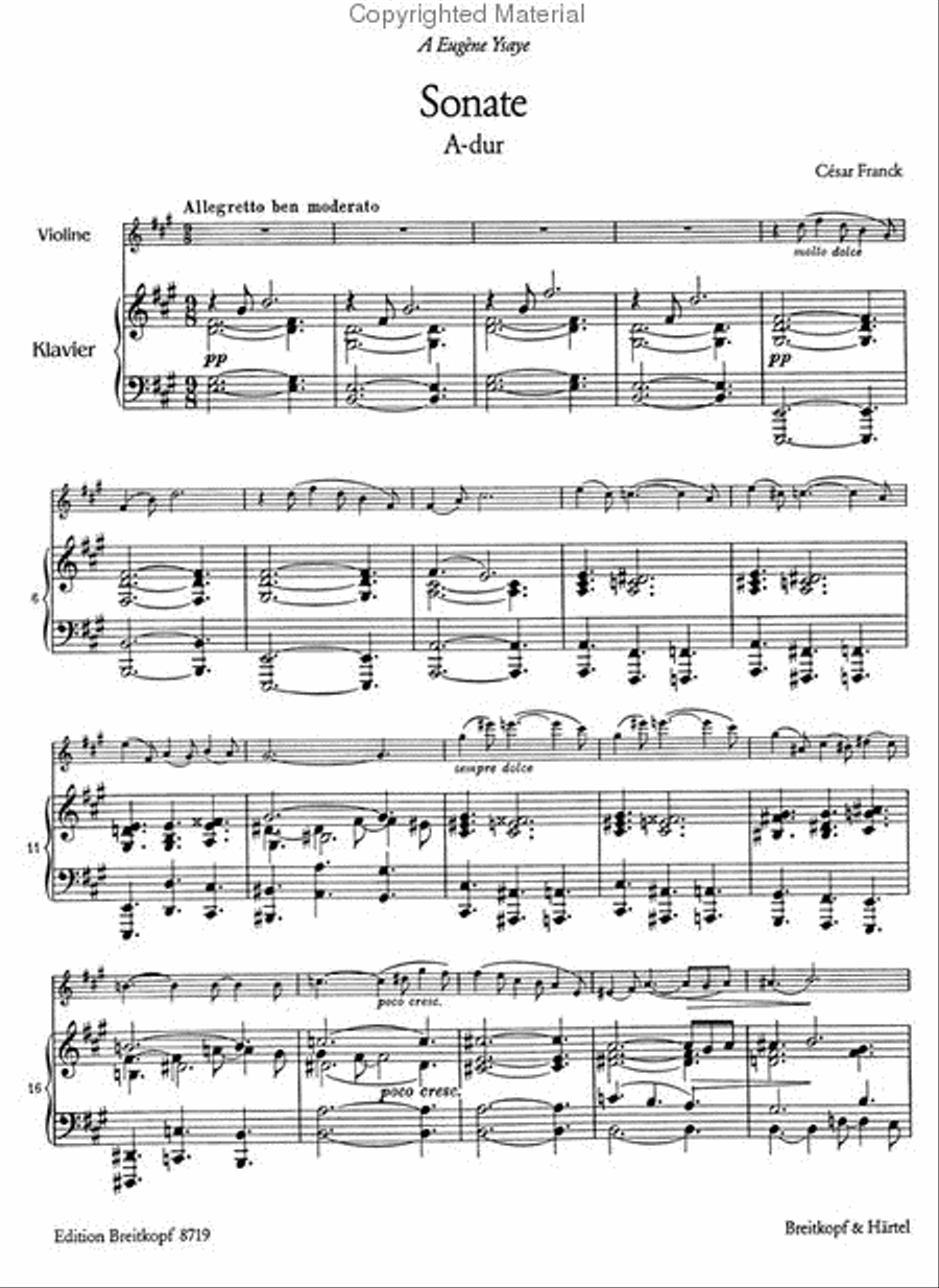 Sonata in A major Sonata in A major Piano Accompaniment scores gallery preview page 2