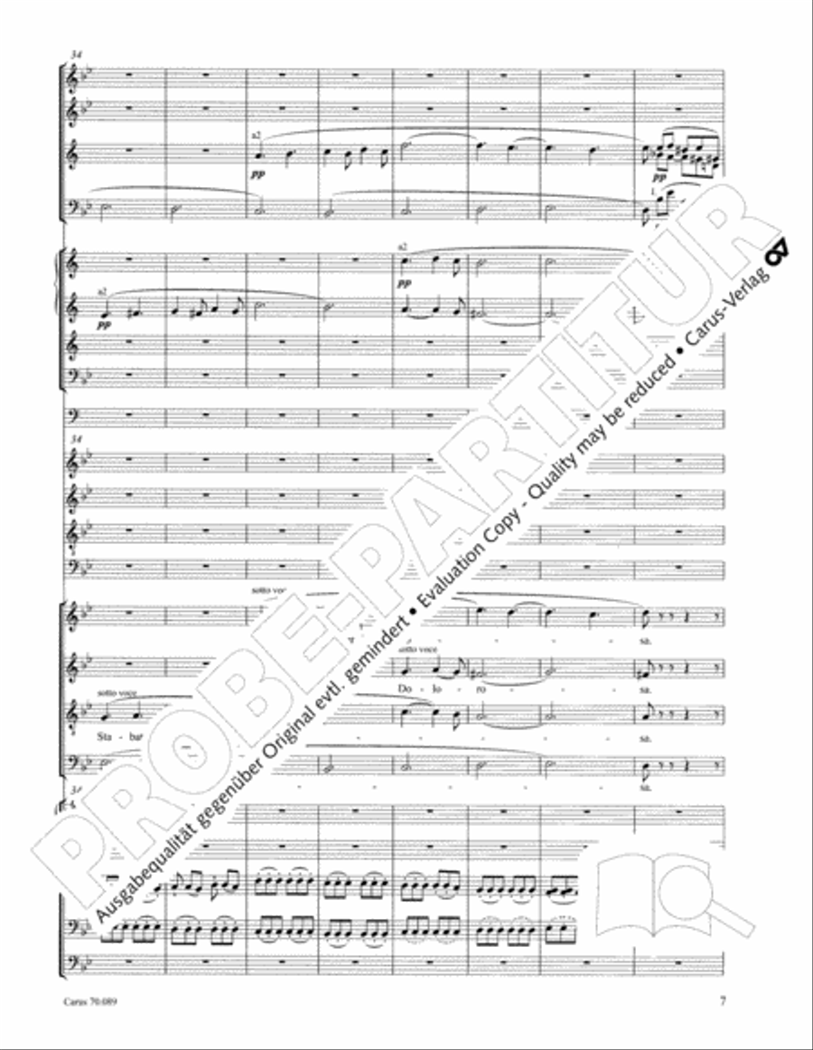 Stabat mater Choir scores gallery preview page 20