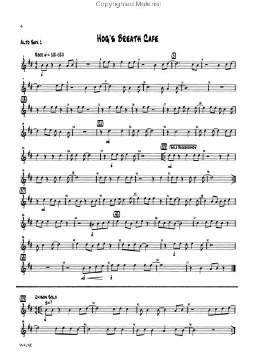 Standard of Excellence First Jazz Performance-Alto Sax 1 & 2 Concert Band scores gallery preview page 3