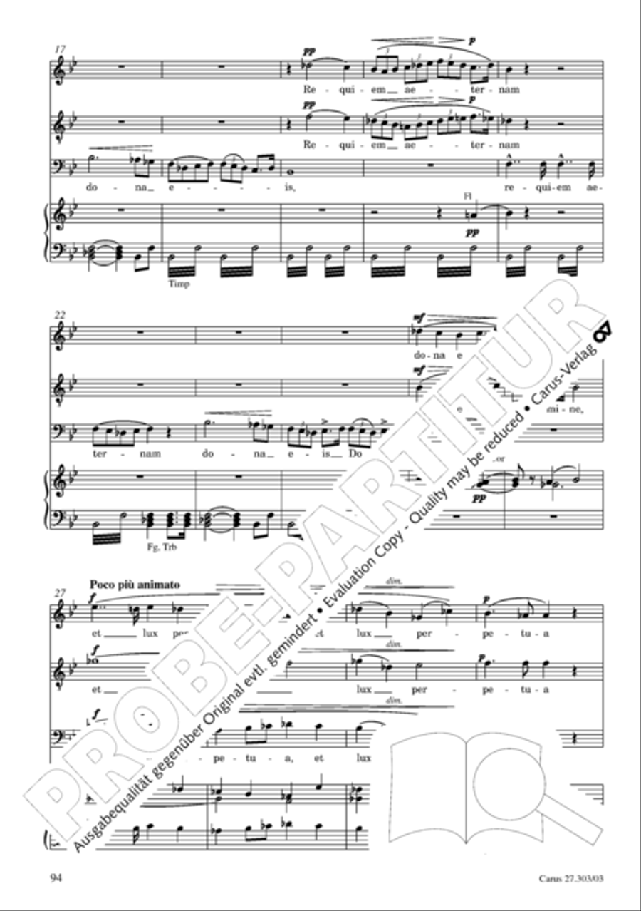 Messa da Requiem 4-Part scores gallery preview page 95
