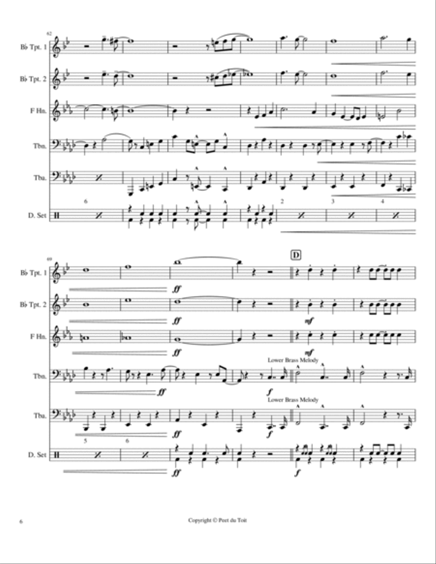 South Rampart Street Parade (instrumental) Small Ensemble scores gallery preview page 6
