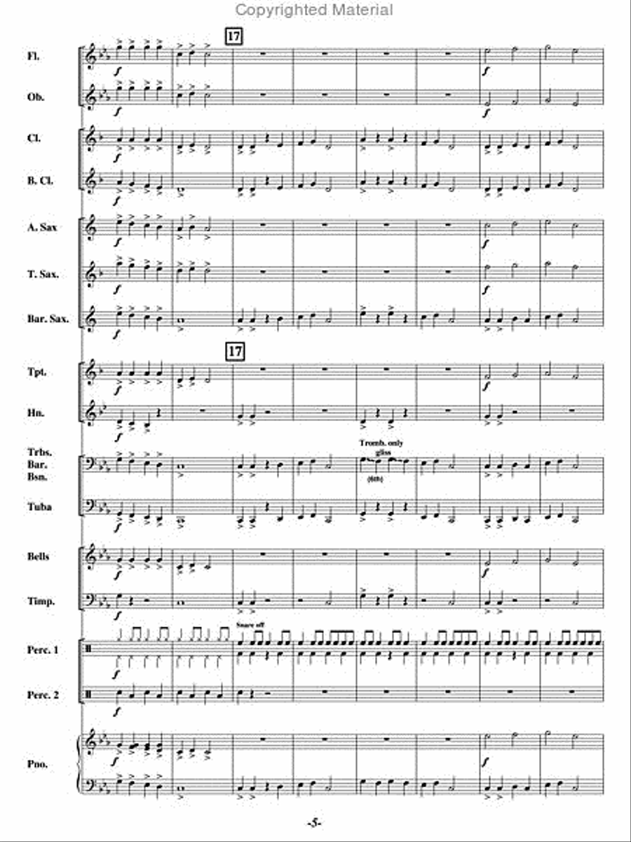 12 The Clock Strikes Concert Band scores gallery preview page 4