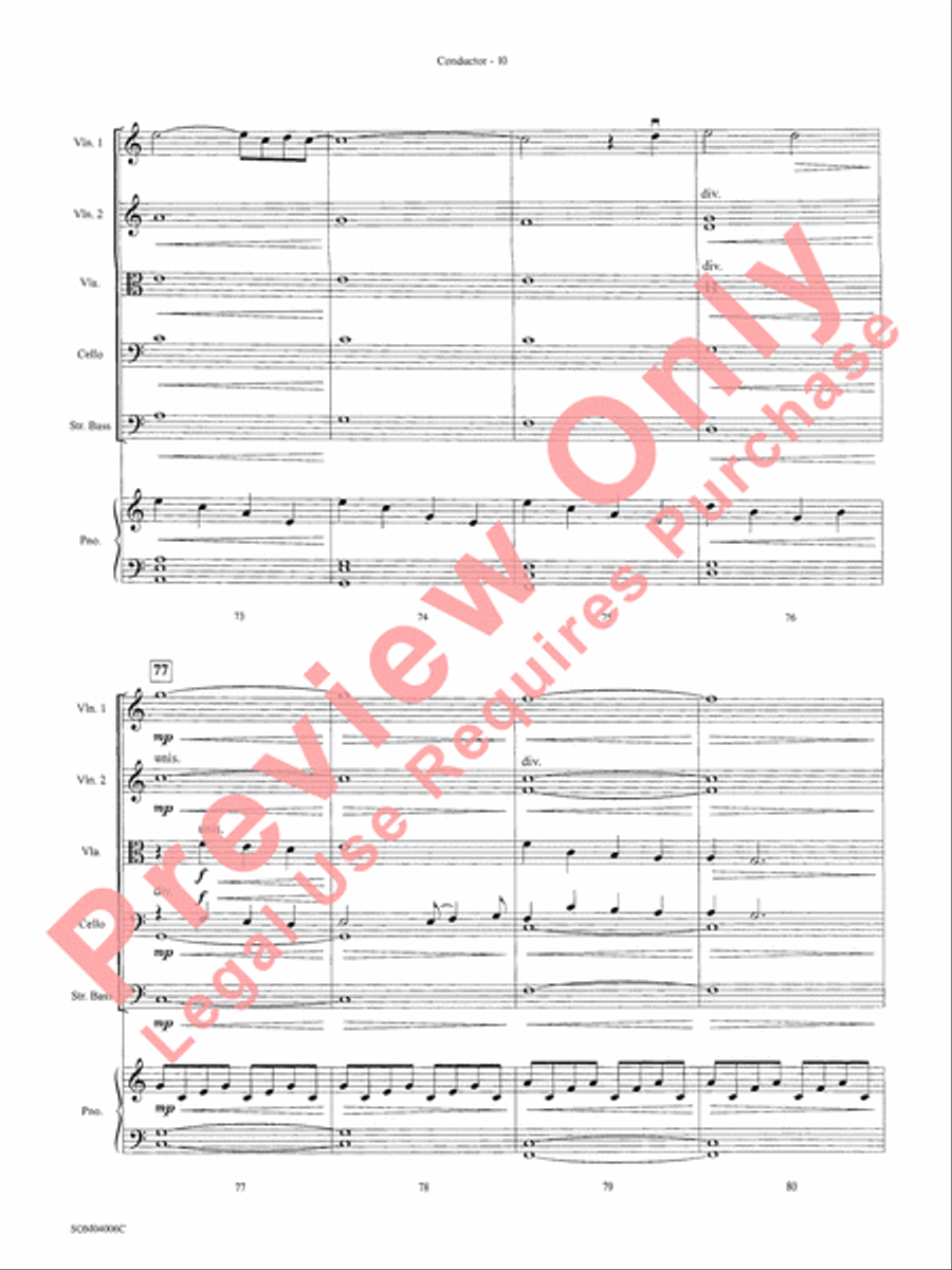 Into the West (from The Lord of the Rings: The Return of the King) String Orchestra scores gallery preview page 13