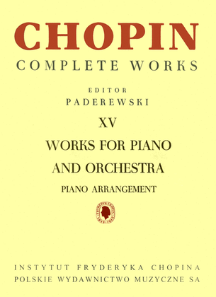 Book cover for Complete Works XV: Works for Piano and Orchestra