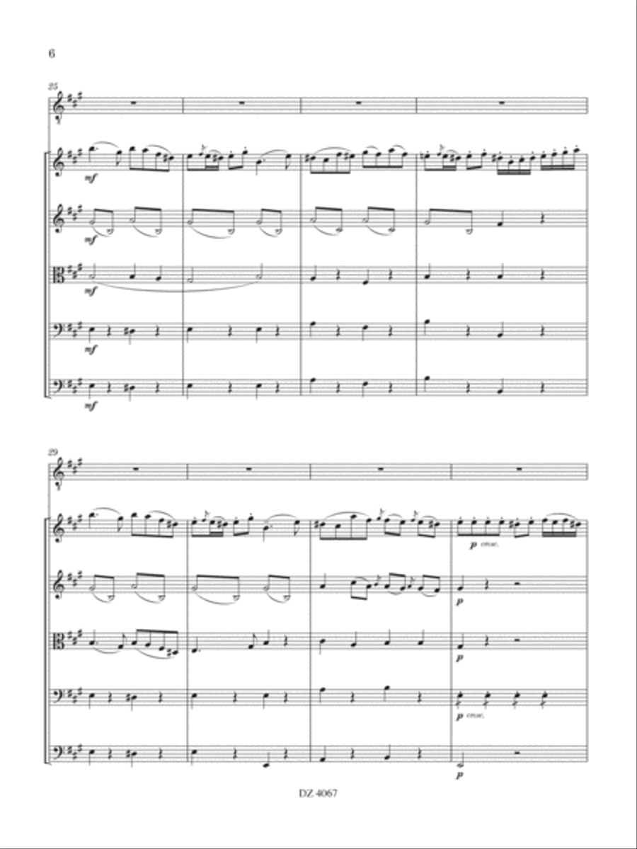 Concerto in La Maggiore Concerto in La Maggiore String Orchestra scores gallery preview page 6