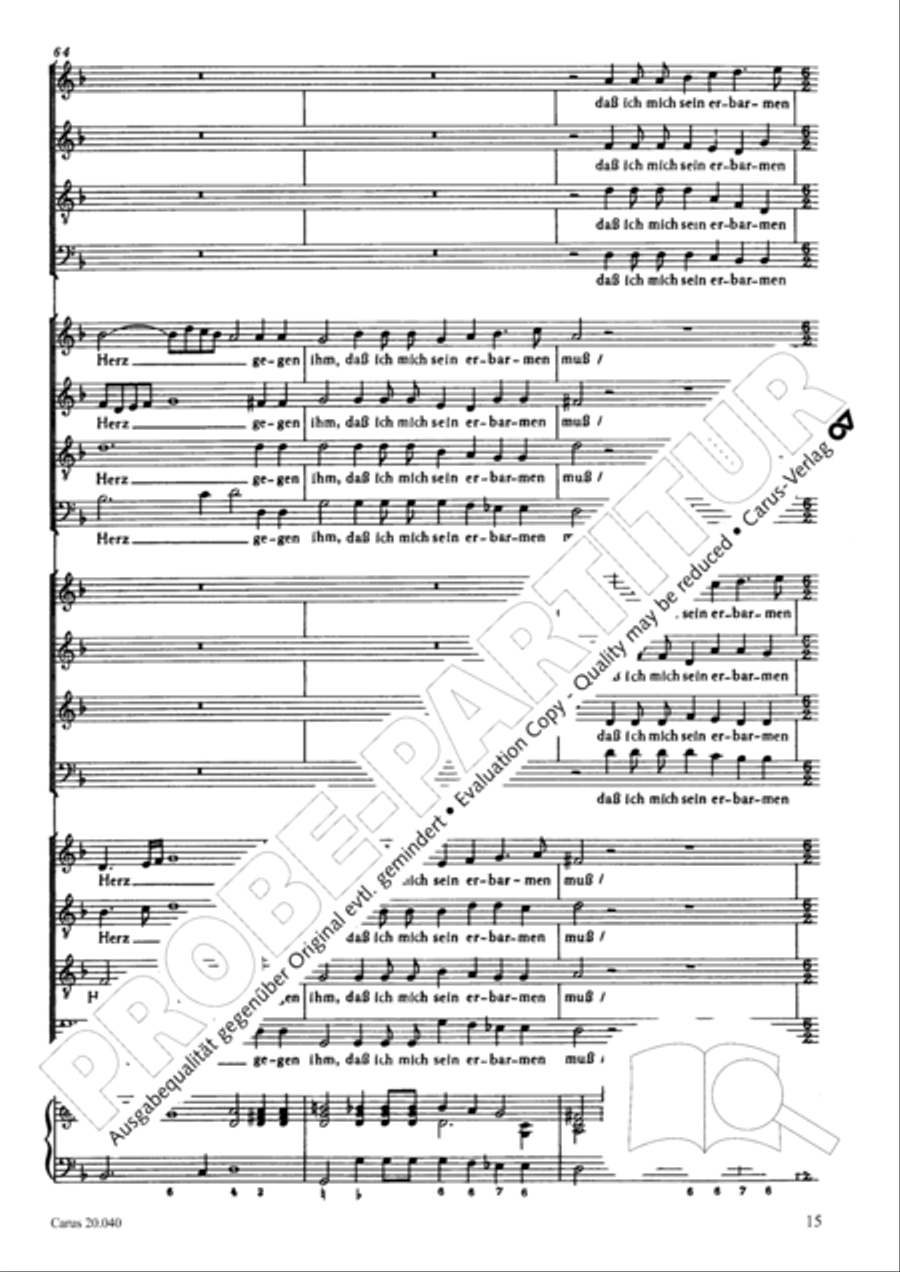 Is Ephraim my dear son? (Ist nicht Ephraim mein teurer Sohn) 4-Part scores gallery preview page 16